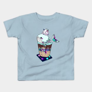 Retro Whale Frappe Kids T-Shirt